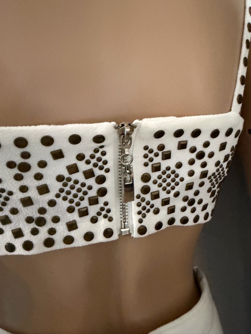 White Studded Skirt - Picture 5 of 10